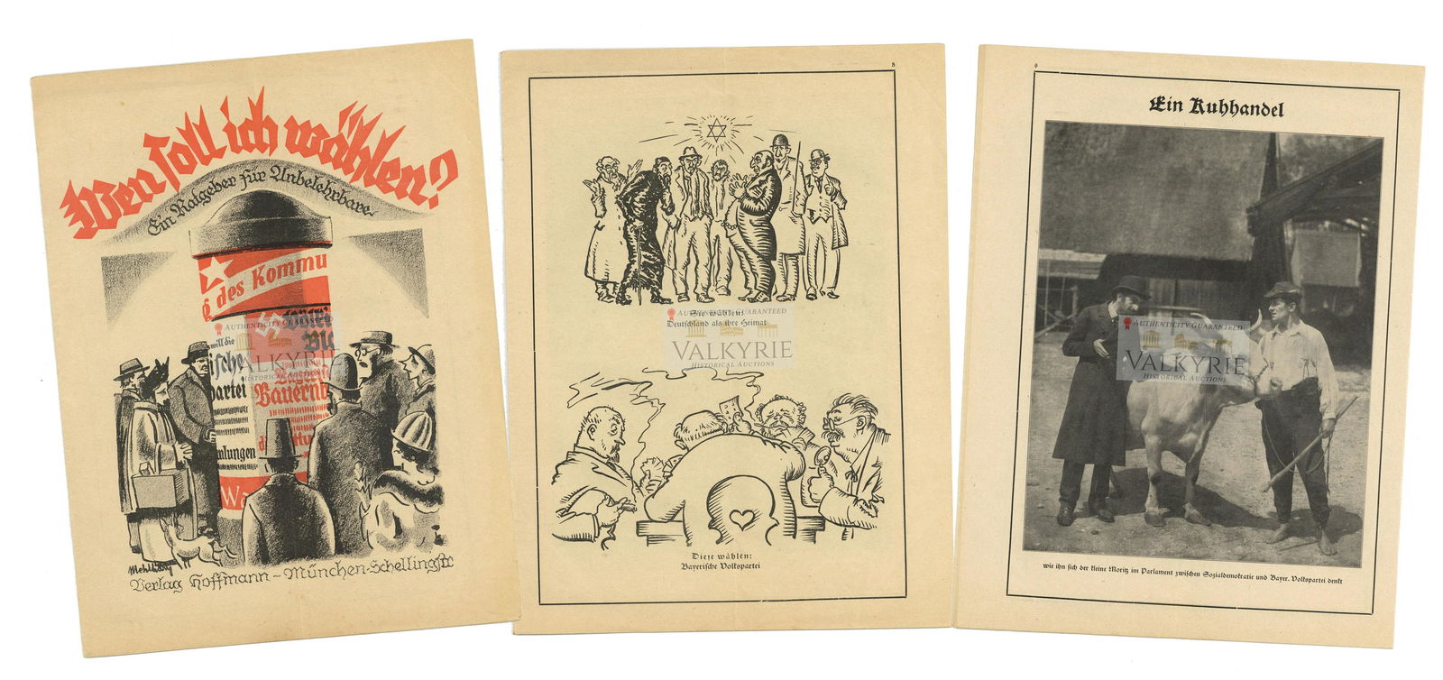 Anti-Semitic and anti-Communist Propaganda Newspaper "Who Should I Vote For?" ca 1920 (1 of 7)