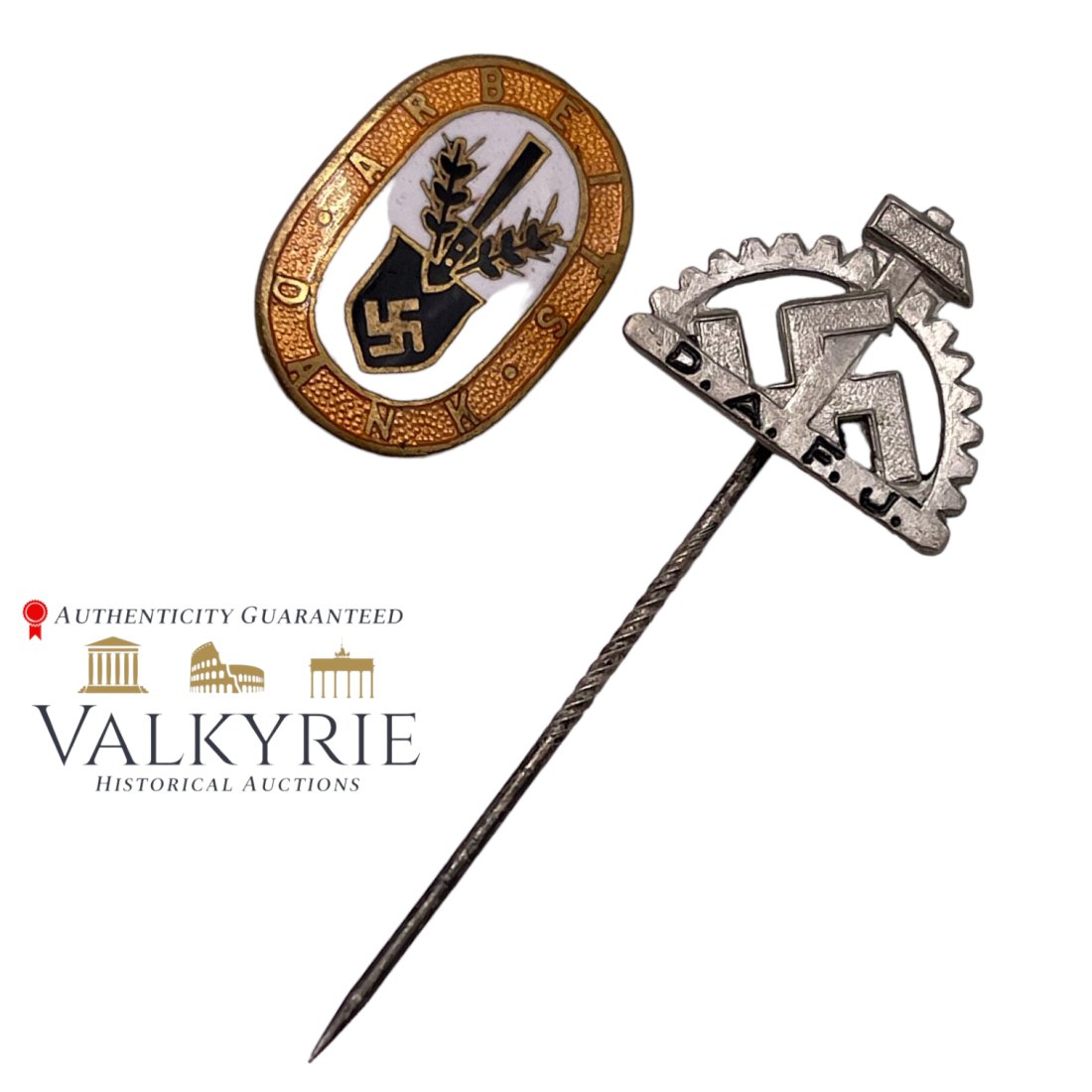 Arberit Dienst DAF badge set (1 of 2)