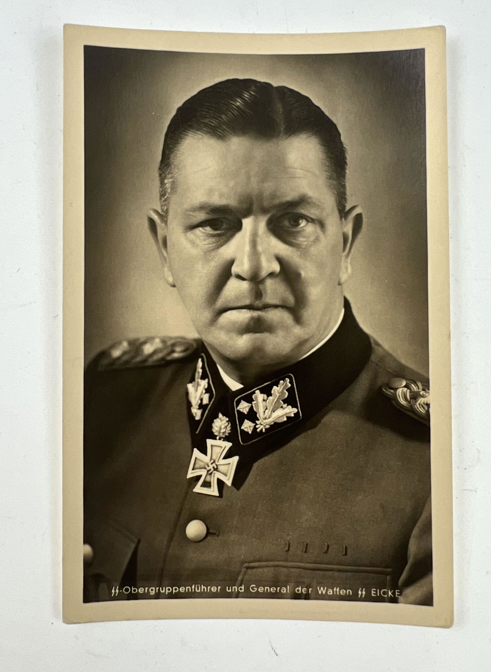 SS-Obergruppenfuhrer Theodor Eicke Hoffmann Postcard (1 of 2)