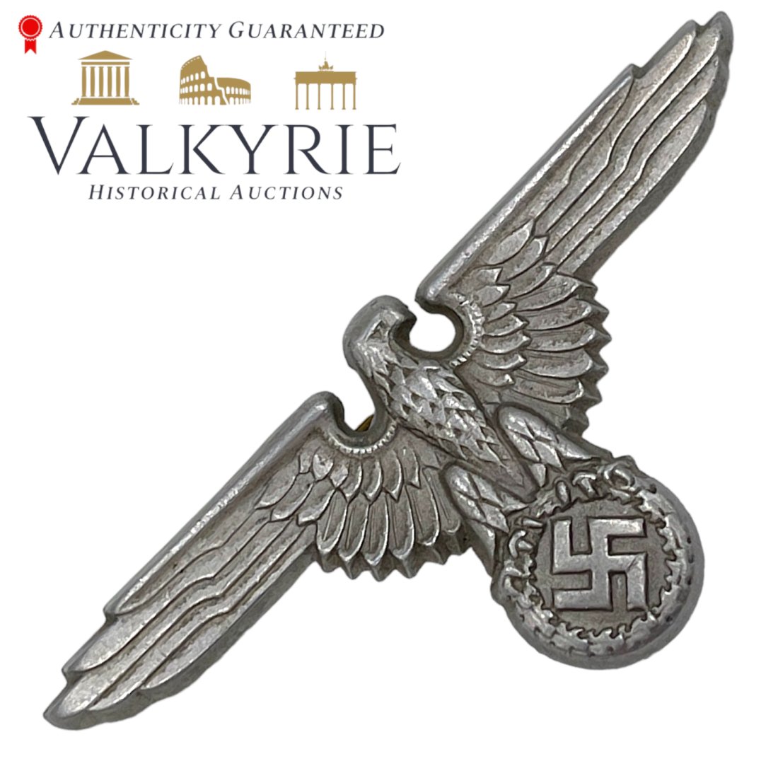 German SS Visor Cap Eagle RZM M1/72 (1 of 3)