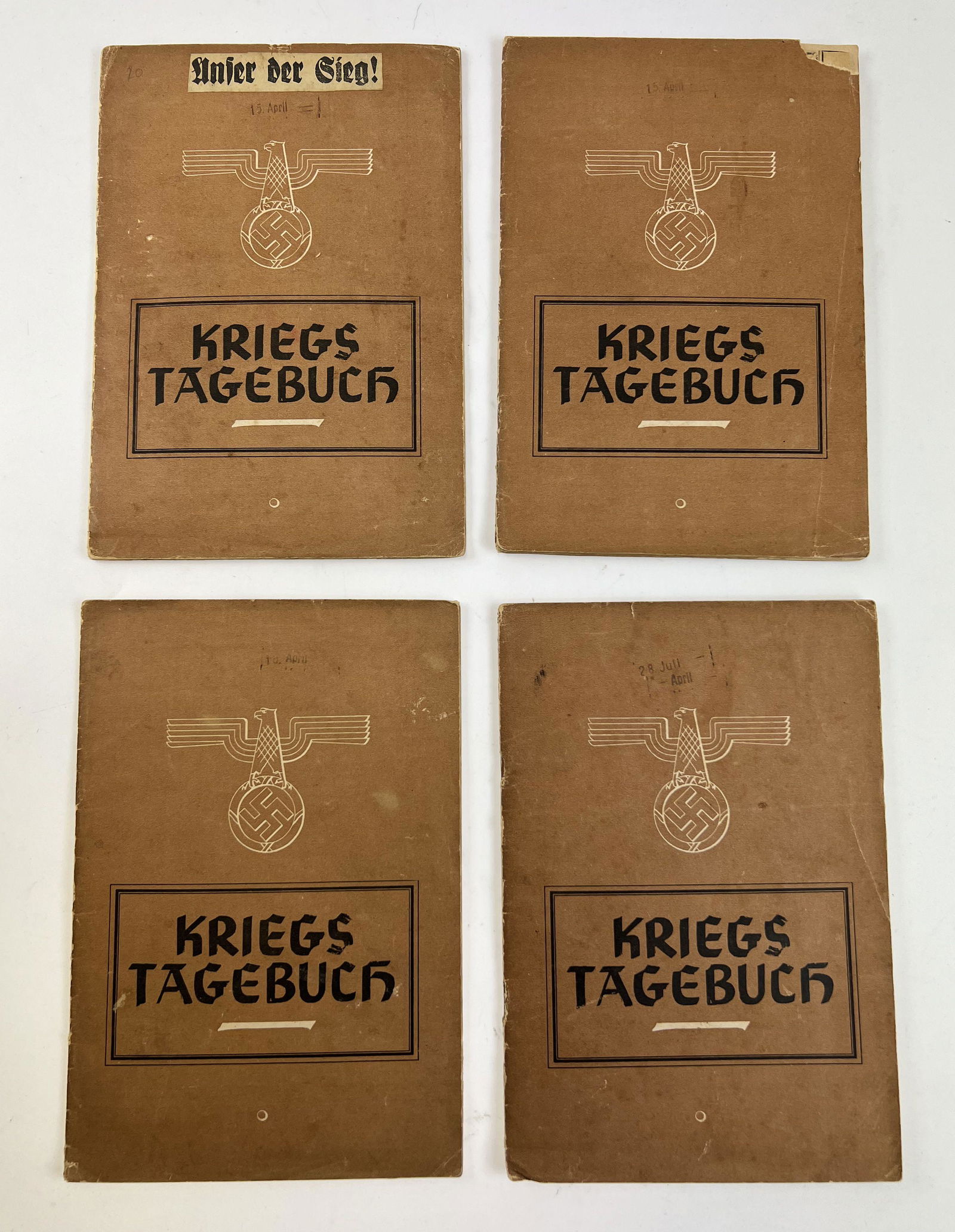 Set Krieg Tagebuchs 1940 2WW German (1 of 4)