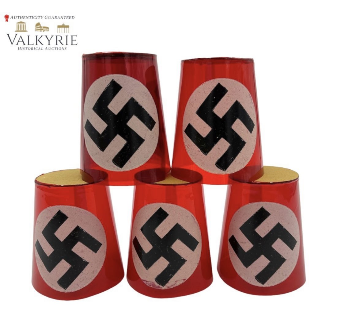 Nazi German WWII Plastic Cups (Set of 5): Nazi German WWII Plastic Cups (Set of 5)