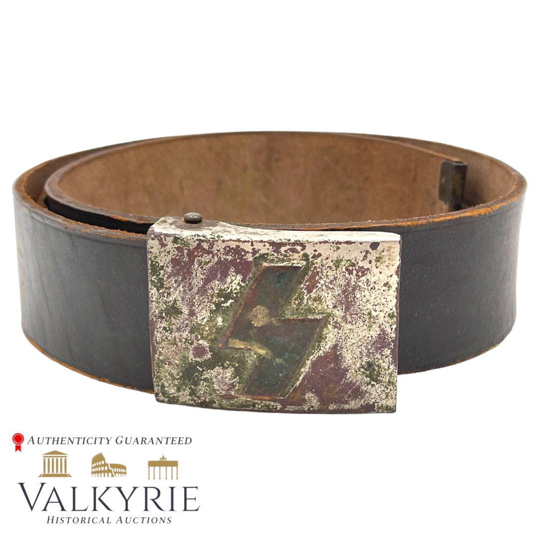 German WWII Nazi DJ Belt and Buckle: German WWII Nazi DJ Belt and Buckle. Early, unmarked, The Deutsches Jungvolk (DJ) was a separate section for boys aged 10 to 14 of the Hitler Youth (HJ) organization in Nazi Germany.
