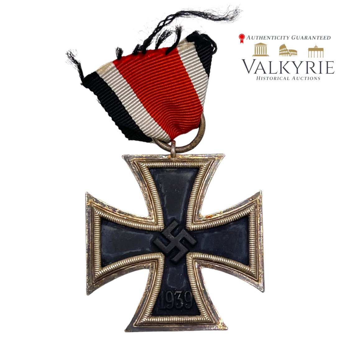 German WWII Iron Cross EK2 with Ribbon (1 of 2)