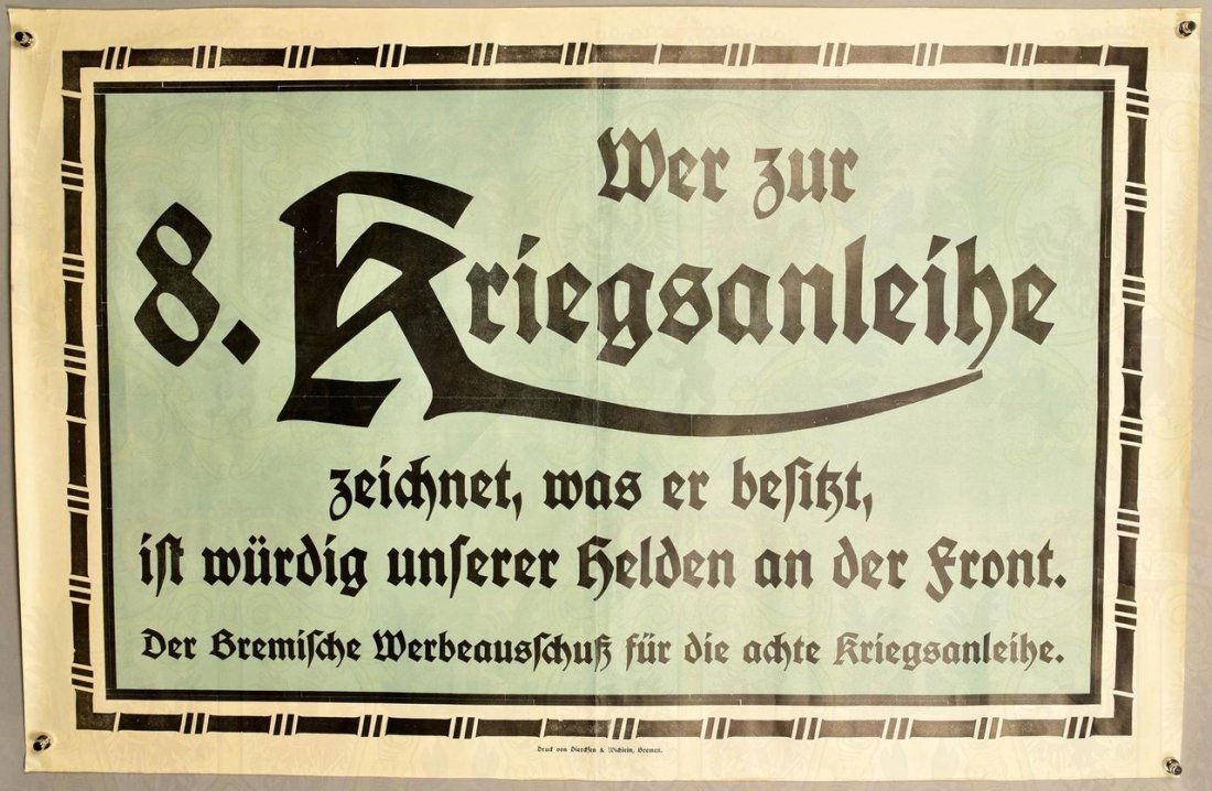WWI German War Bonds Poster (1 of 4)