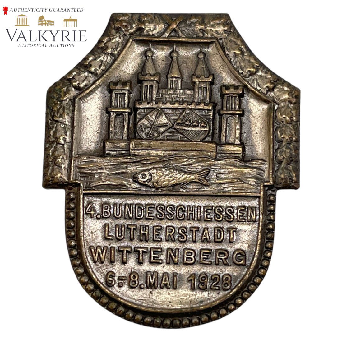 4. Bundesschiessen Lutherstadt Wittenberg 6-8 Mai 1928 badge (1 of 2)