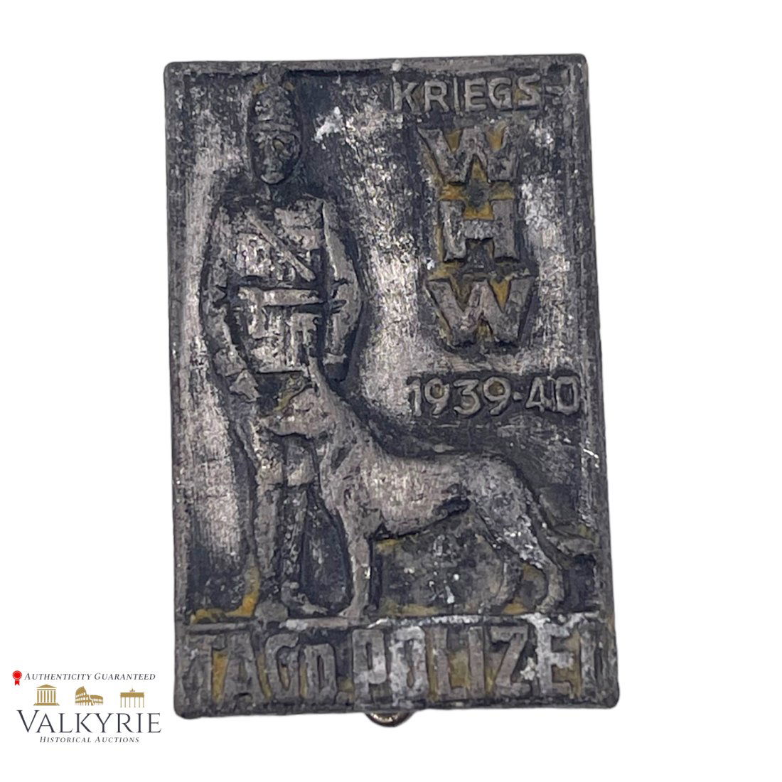 Kriegs WHW 1939-1940 Tag der Polizei Badge (1 of 2)
