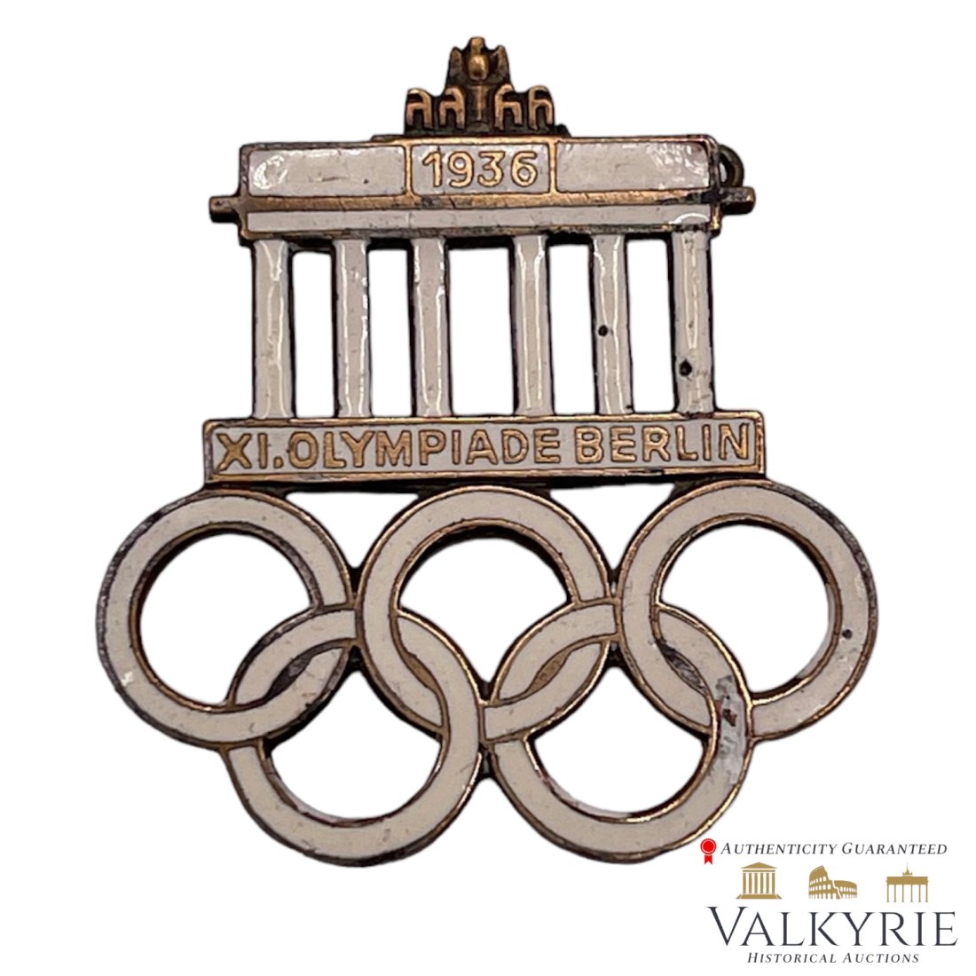 1936 Olympic Games Commemorative Lapel Pin. (1 of 2)