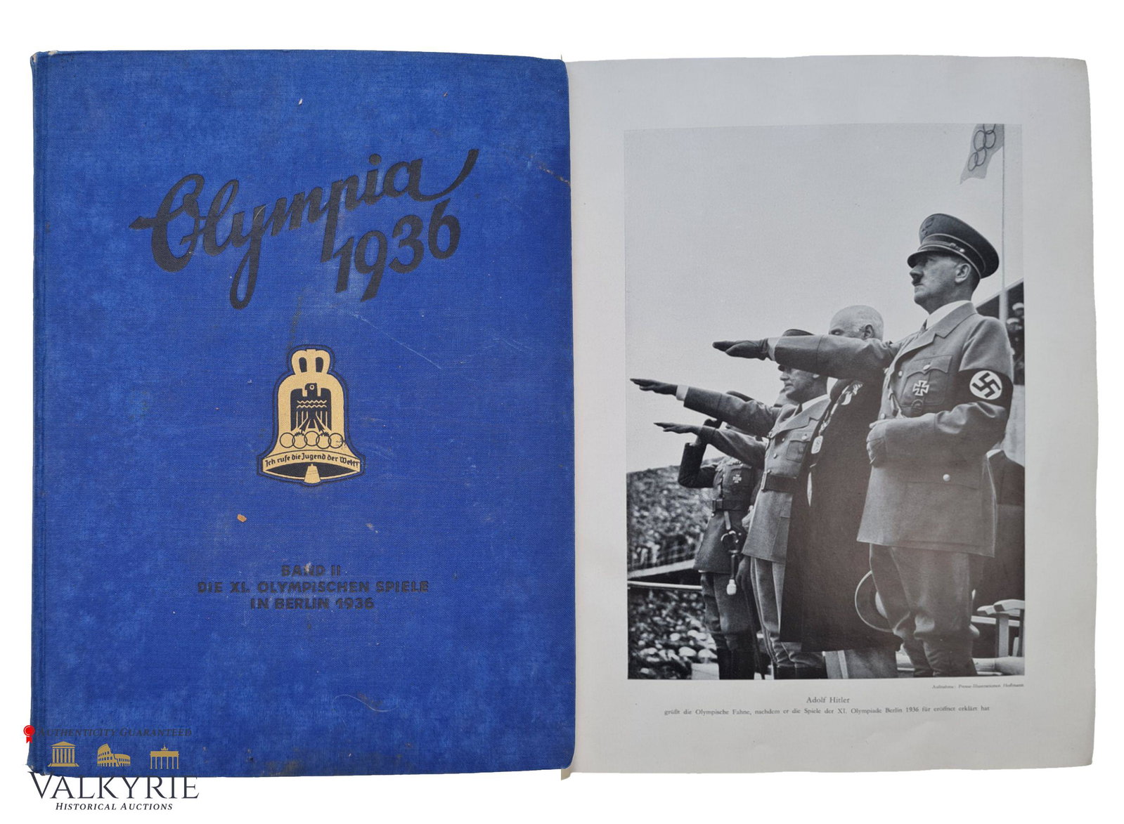 III Reich Period Cigarette Card Album-Book "Olympia 1936. 2nd Volume Summer Olympics in Berlin: III Reich Period Cigarette Card Album-Book entitled "Olympia 1936. 2nd Volume Summer Olympics in Berlin. Hard cover. Year 1936.Probably few cards missing.**** Important**** Shipping from our office in