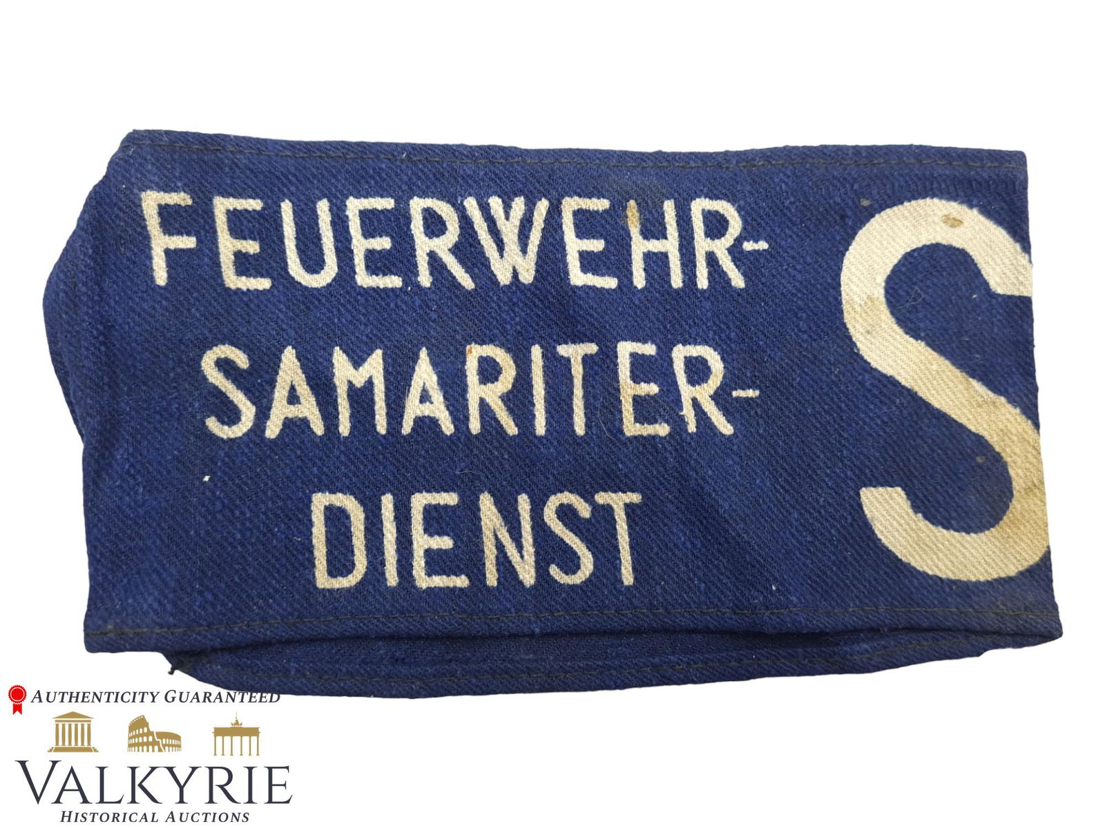 Voluntary firemen service armband both language in German and Czech (1 of 7)