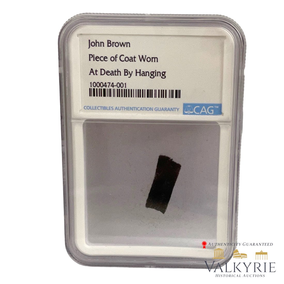 John Brown Coat Swatch Which Became Tangled With Noose (1 of 2)