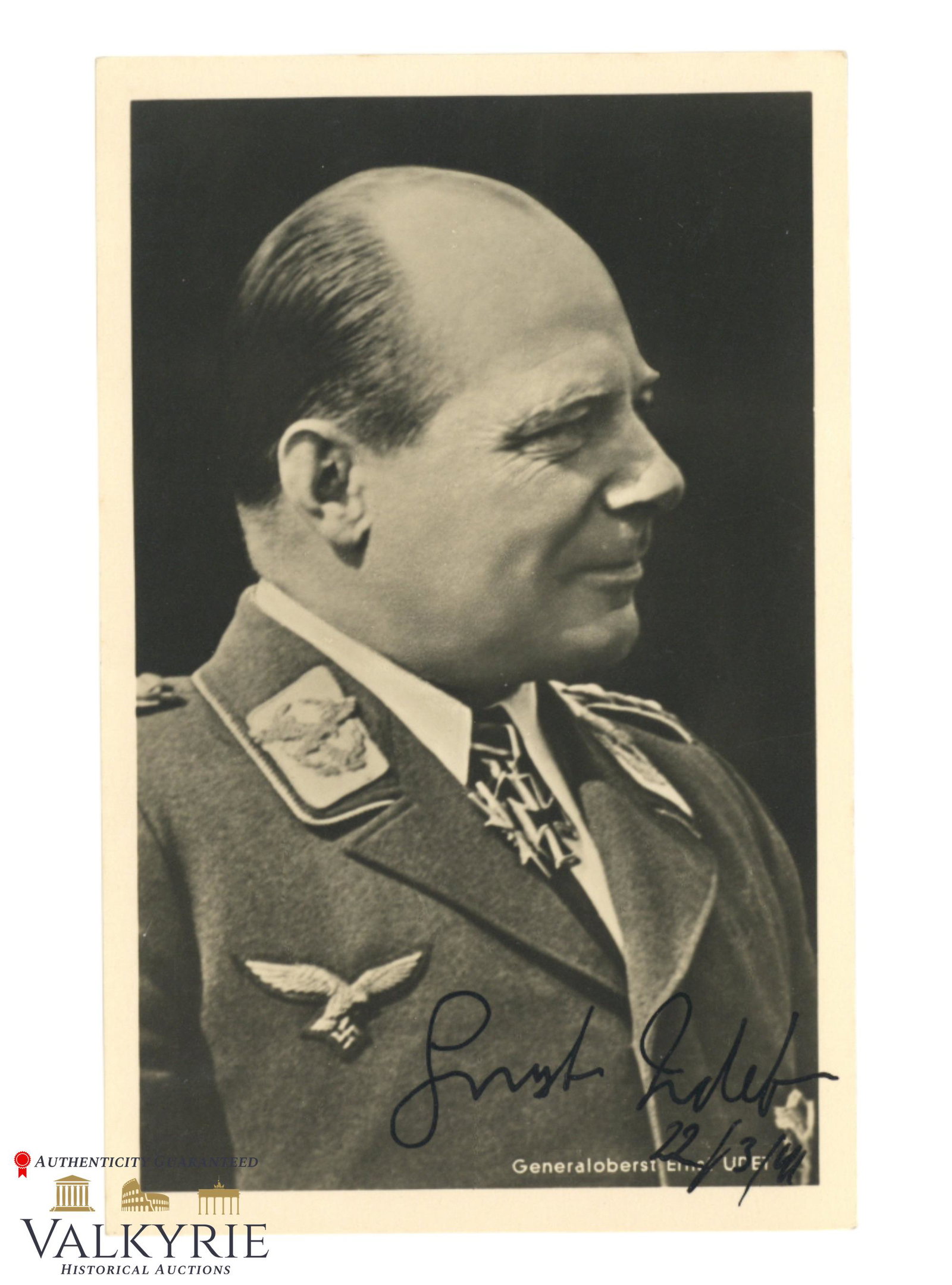 III Period Postcard With Photo of Luftwaffe Generaloberst Ernst Udet - With Original Autograph!: III Period Postcard With Photo of Luftwaffe Generaloberst Ernst Udet - With Original Autograph! Never circulated. Ernst Udet (26 April 1896 â€“ 17 November 1941) was a German pilot during World W