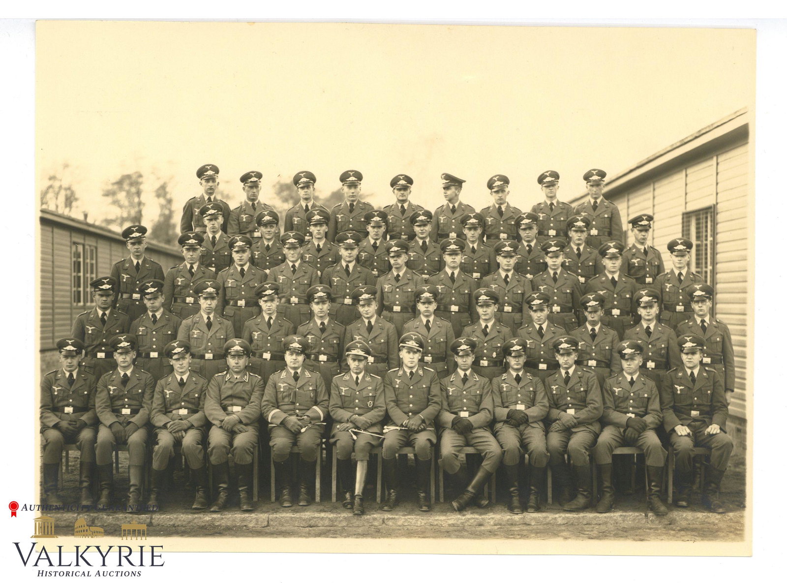 III Reich Period Group Photo of Luftwaffe Soldiers and Officers in Uniform: III Reich Period Group Photo of Luftwaffe Soldiers and Officers in Uniform. **** Important**** Shipping from our office in Europe.
