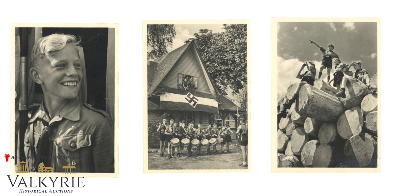 3 Propaganda Postcards of the Hitlerjugend of Collection "Happy Youth" (1 of 2)