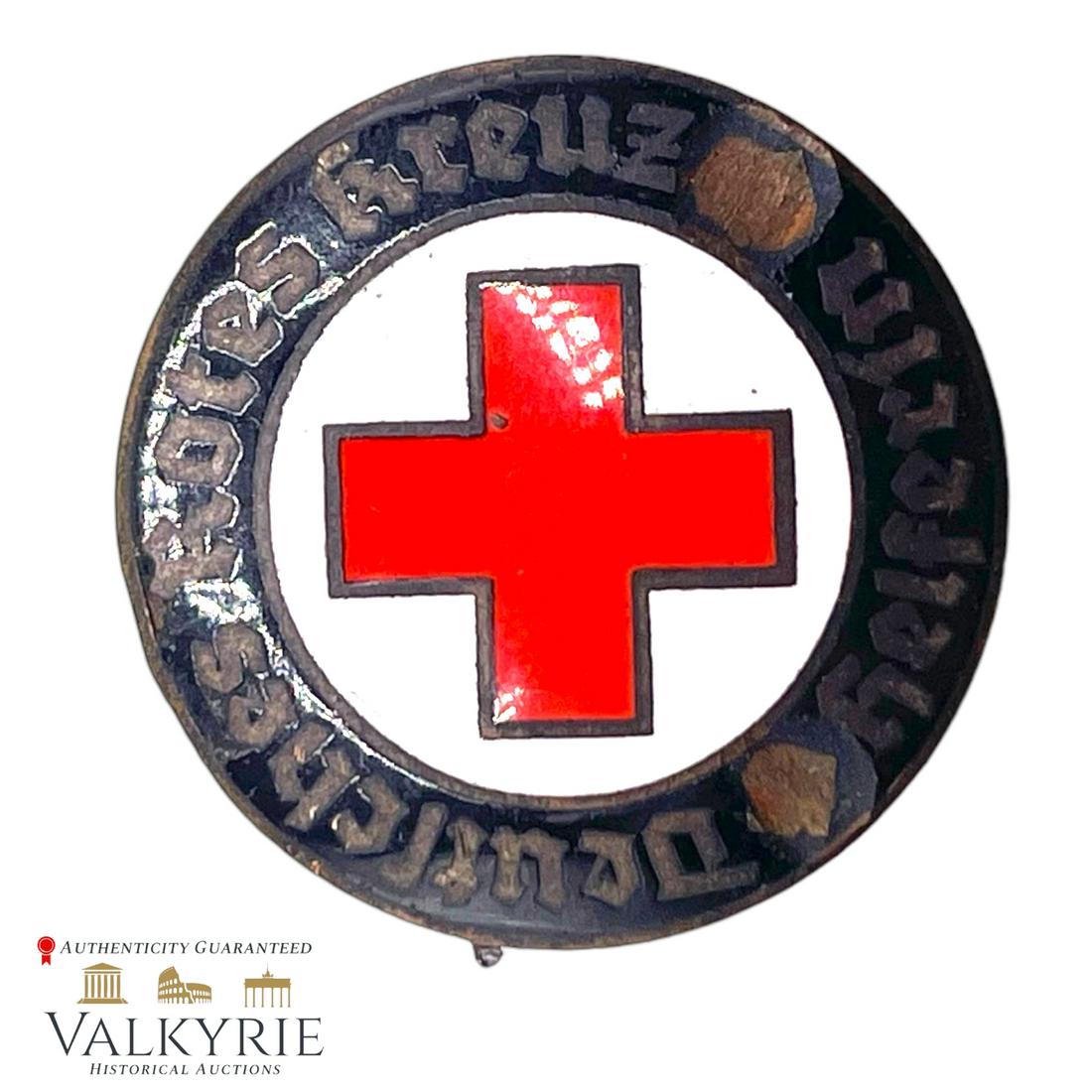 German WWII Red Cross Badge (Denazified) (1 of 2)