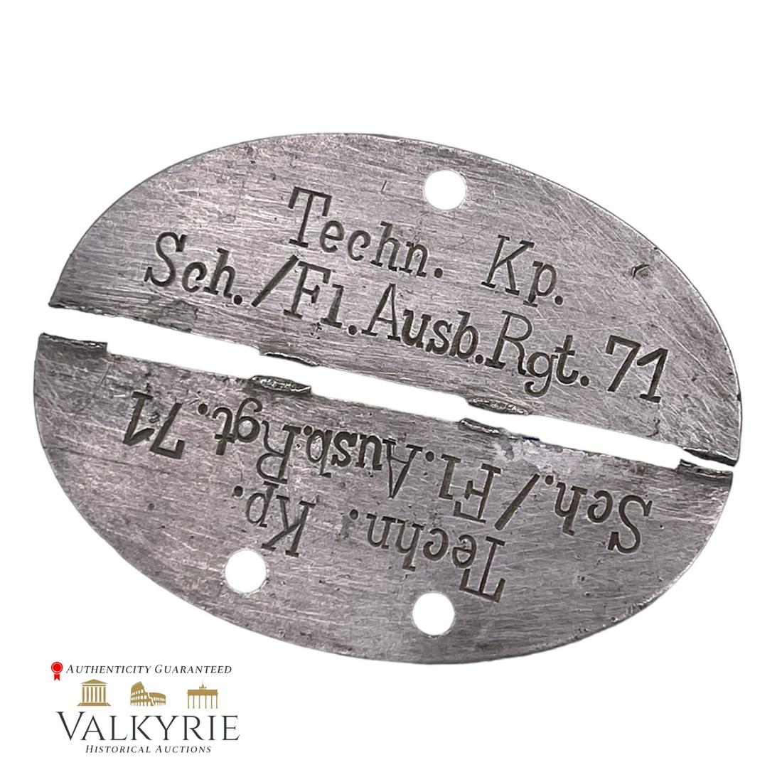 German WWII Dogtag: German WWII Dogtag