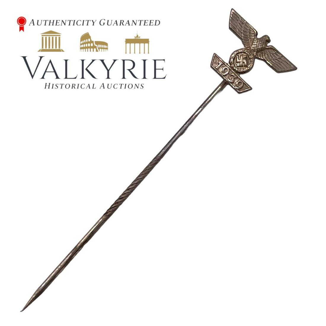 German WIEDERHOLUNGSSPANGE 1939 CLASP Stick Pin: German WIEDERHOLUNGSSPANGE 1939 CLASP Stick Pin