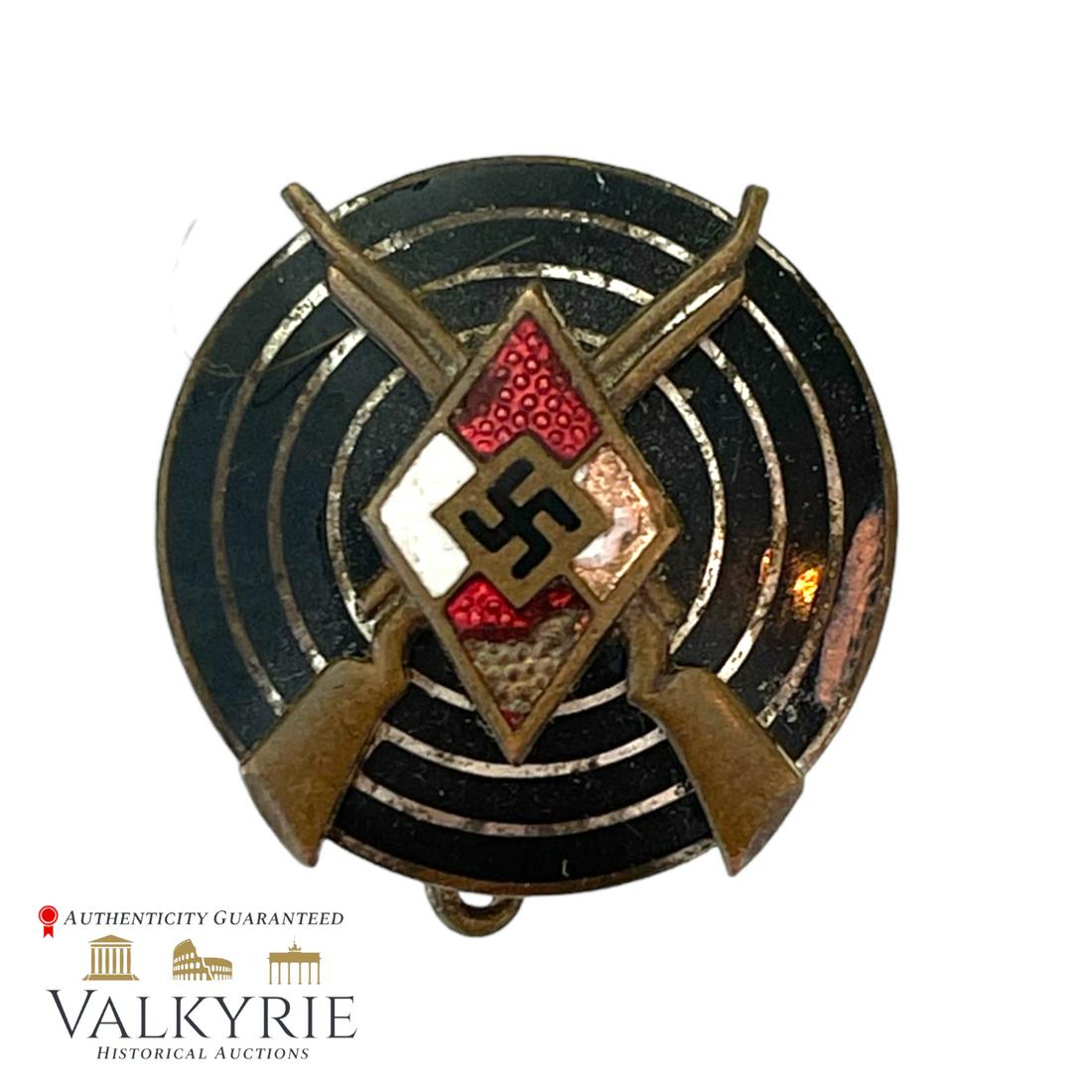 Hitler Youth HJ Jugend Shooting Badge RZM M1/120: Hitler Youth HJ Jugend Shooting Badge RZM M1/120