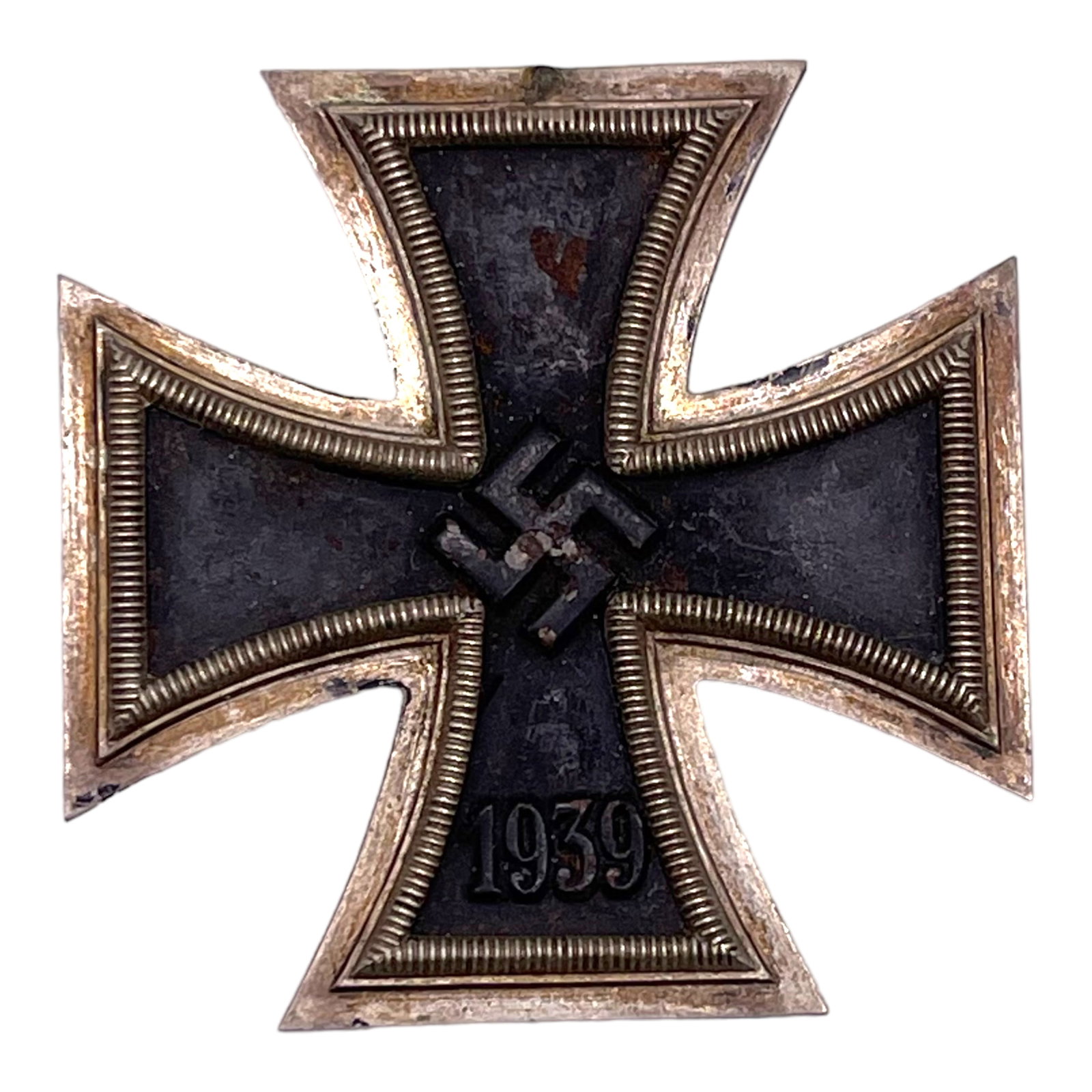German WWII Iron Cross 2nd Class: German WWII Iron Cross 2nd Class, ring loop missing.