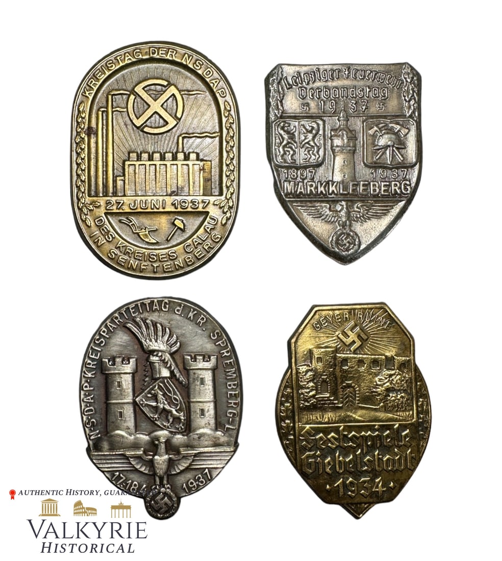 4 Different WHW Badges Commemorating Different Days in Different German Cities (1 of 9)