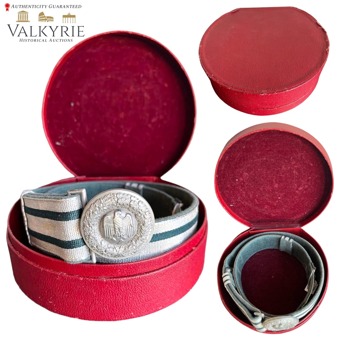 German WWII Heer Officers Belt and Buckle in Oriignal Box. Mint (1 of 7)