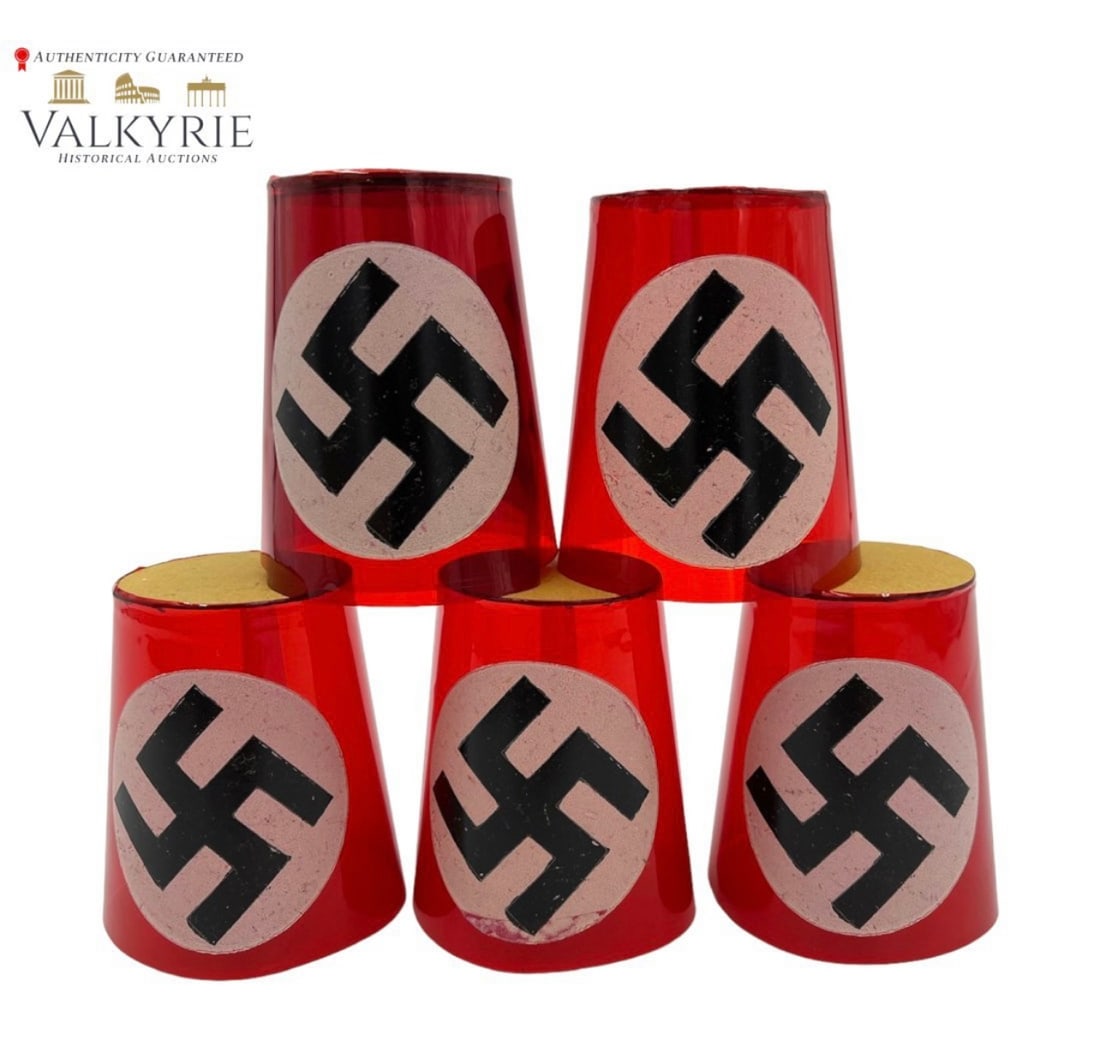 NSDAP Candle Cups - Set of 5: NSDAP Candle Cups - Set of 5