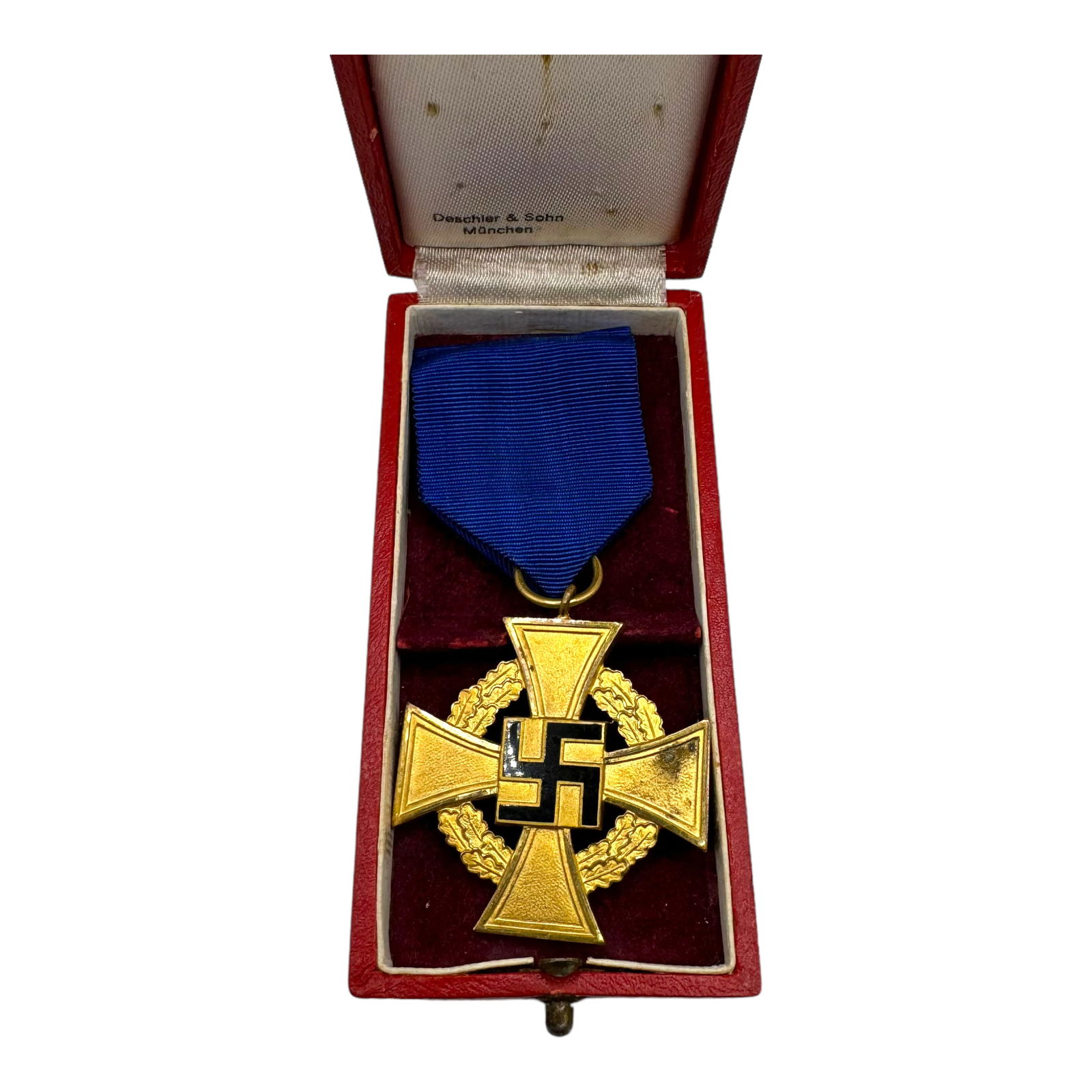 German WWII 40 Year Faithful Service Cased Medal (1 of 3)