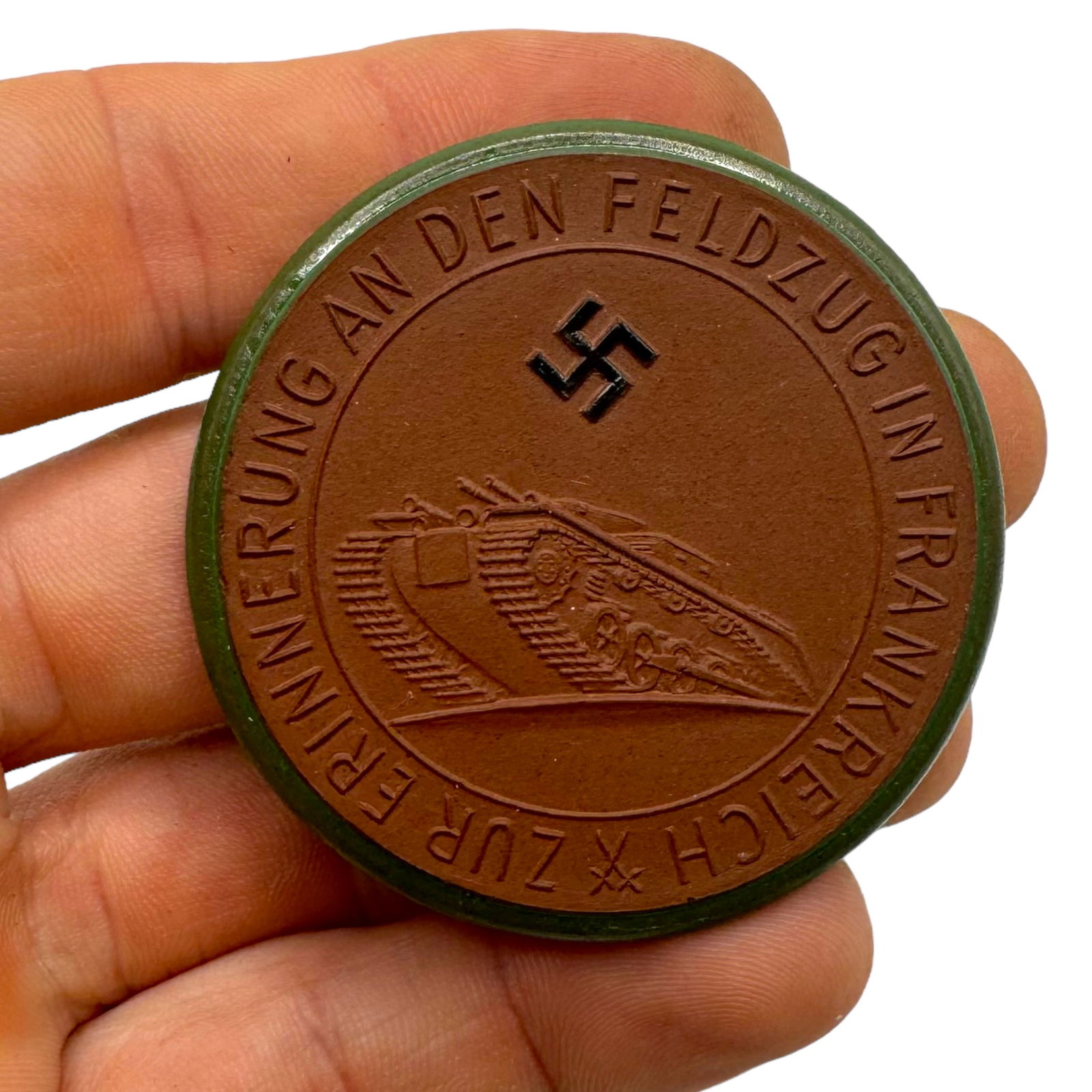 German WWII Meissen Paris June 1940 Plaque (1 of 2)