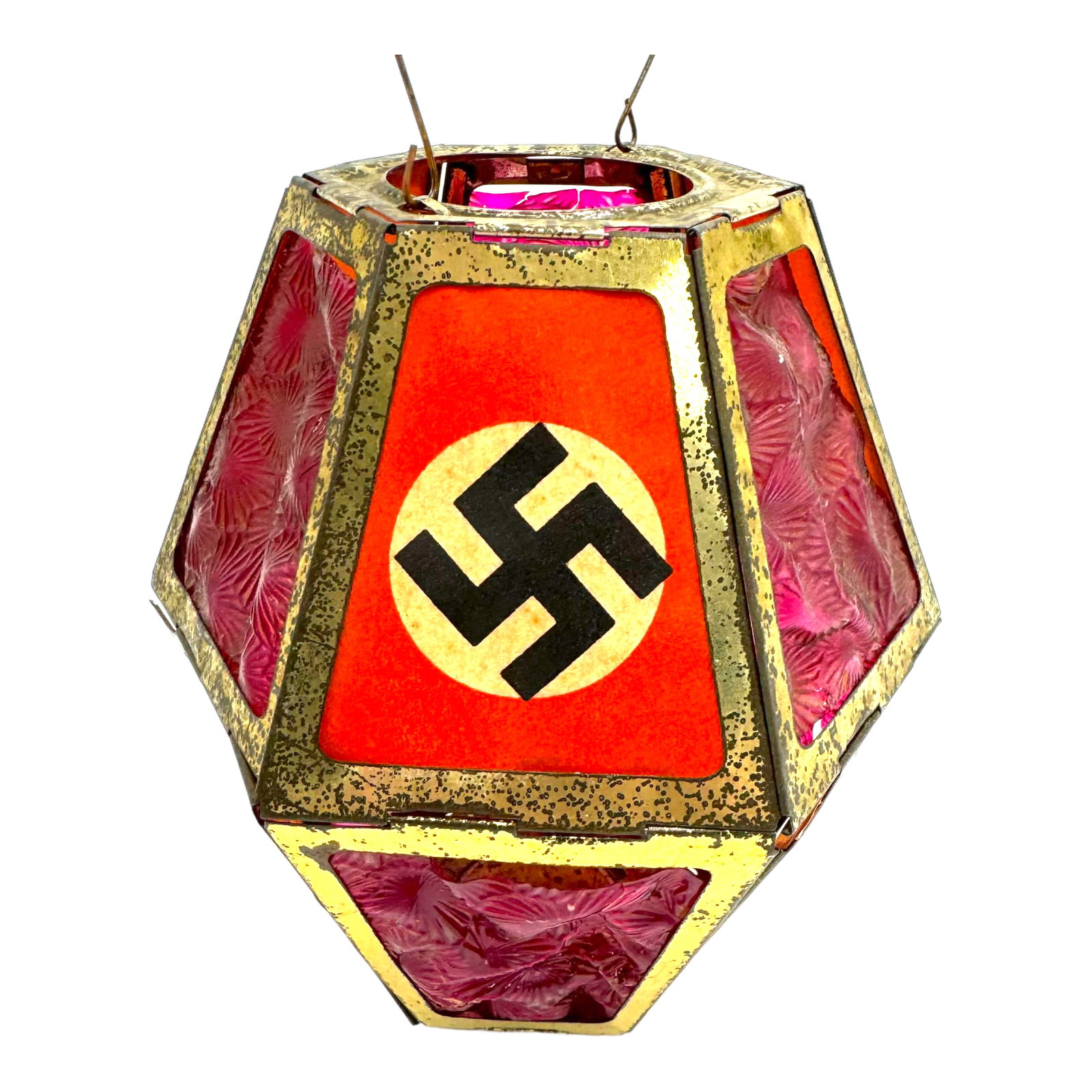 Nazi NSDAP Collapsing Folding Candle Lantern: Nazi NSDAP Collapsing Folding Candle Lantern