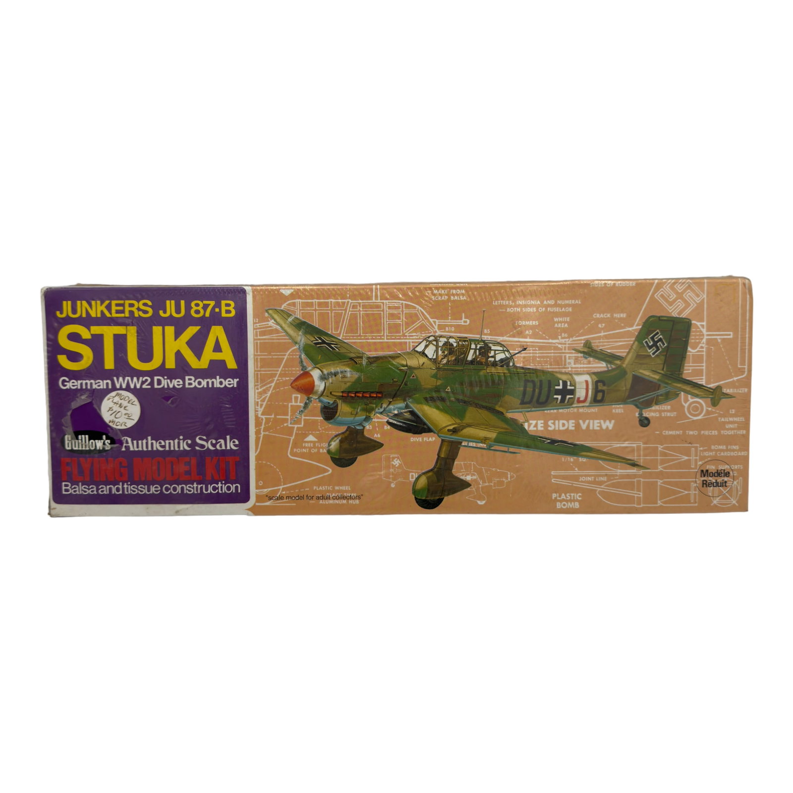Junkers Ju 87-B Stuka Flying Model Kit: Junkers Ju 87-B Stuka Flying Model Kit
