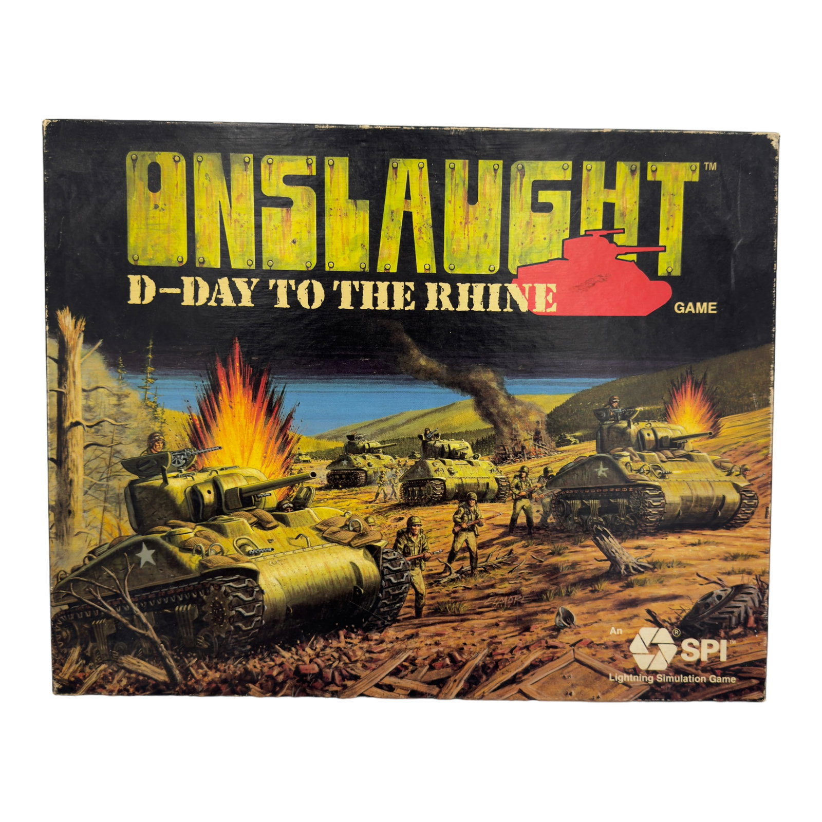 Onslaught D-Day to the Rhine Game by SPI: Onslaught D-Day to the Rhine Game by SPI