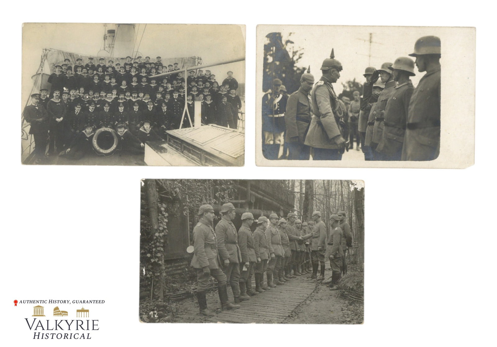 Set of 3 WW1 Period Postcard Size Group Photos of German Soldiers: Set of 3 WW1 Period Postcard Size Group Photos of German Soldiers. 2 of them are circulated. All items for this auction will be shipping from Europe. Shipping cost $20 it doesn't matter how many items