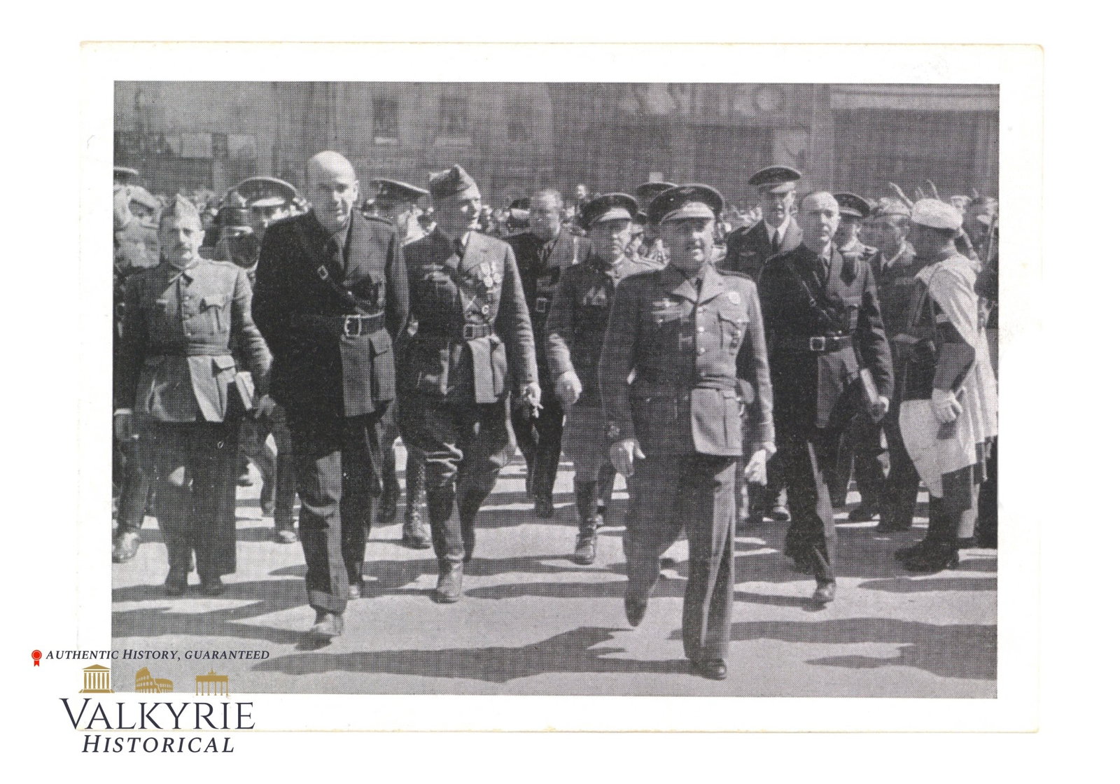 German Commemorative Postcard of the Return of the Legion Condor From Spain to Germany in 1939: German Commemorative Postcard of the Return of the Legion Condor From Spain to Germany in 1939. Franco and Wolfram Von Richthofen in the photo. Non-circulated. All items for this auction will be shipp