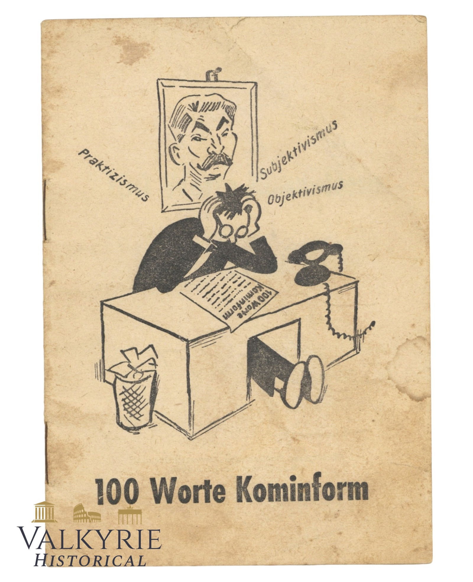 German Anti-communist Pamphlet "100 Words Kominform" 1921 (1 of 8)