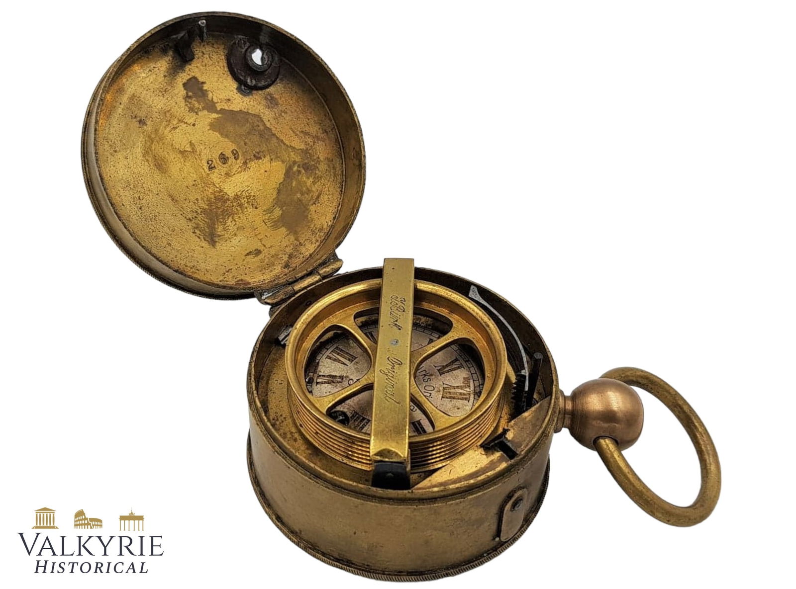 WW2 - J. Burk Original - Portable Guard-Watchman's Clock. (1 of 15)