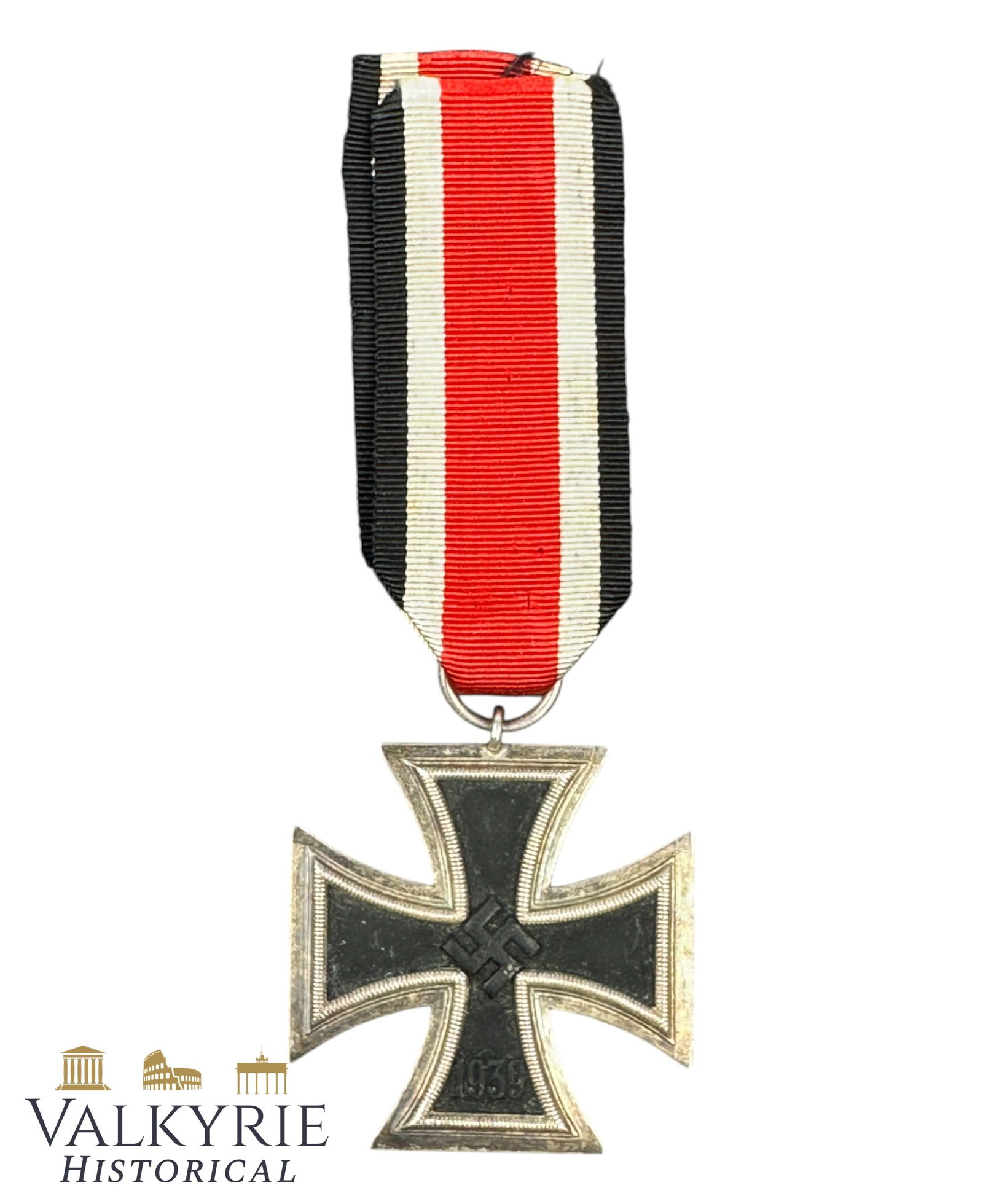 WWII German Iron Cross 2nd Class Medal (1939) With Ribbon - Unmarked: German WW2 Period Iron Cross 2nd Class With Ribbon - Unmarked. Worn condition. All items for this auction will be shipping from Europe. Shipping cost $25 it doesn't matter how many items you win.