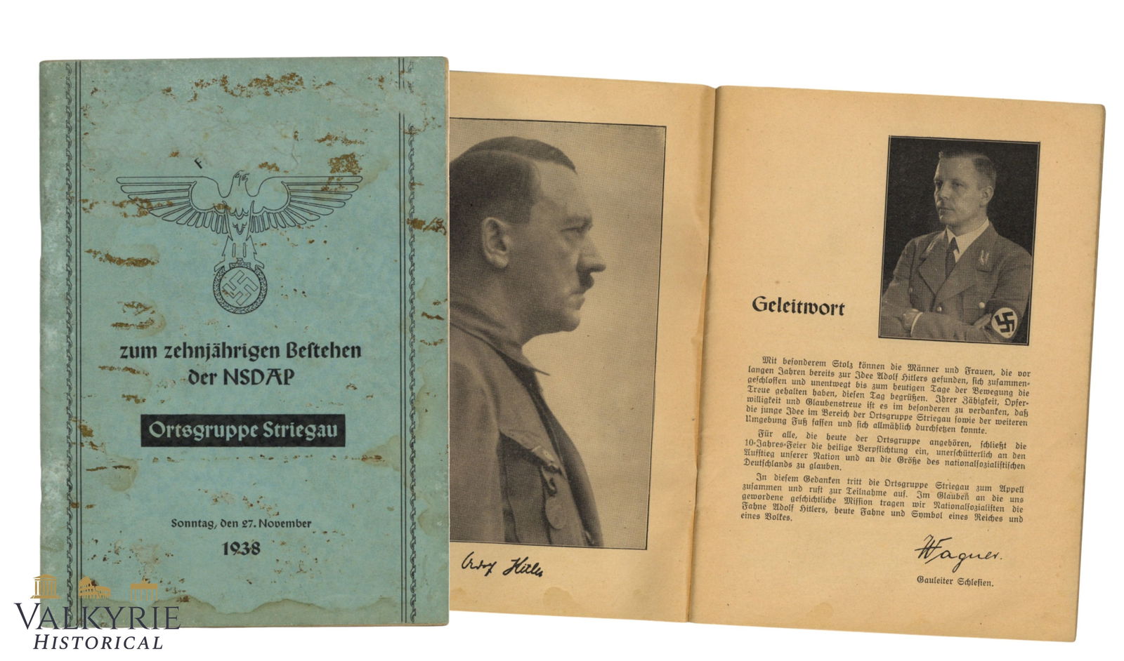 Commemorative Magazine "On the Tenth Anniversary of the NSDAP - Striegau Local Group" 1938 (1 of 11)