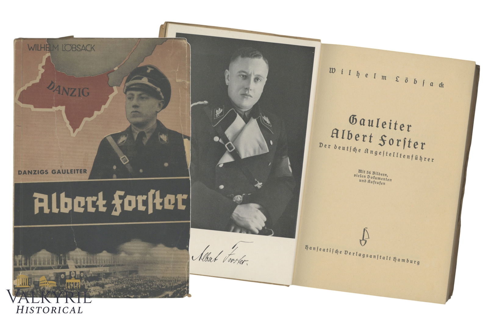 German Book "Danzig Gauleiter Albert Forster" by Wilhelm Loebsack (1 of 8)