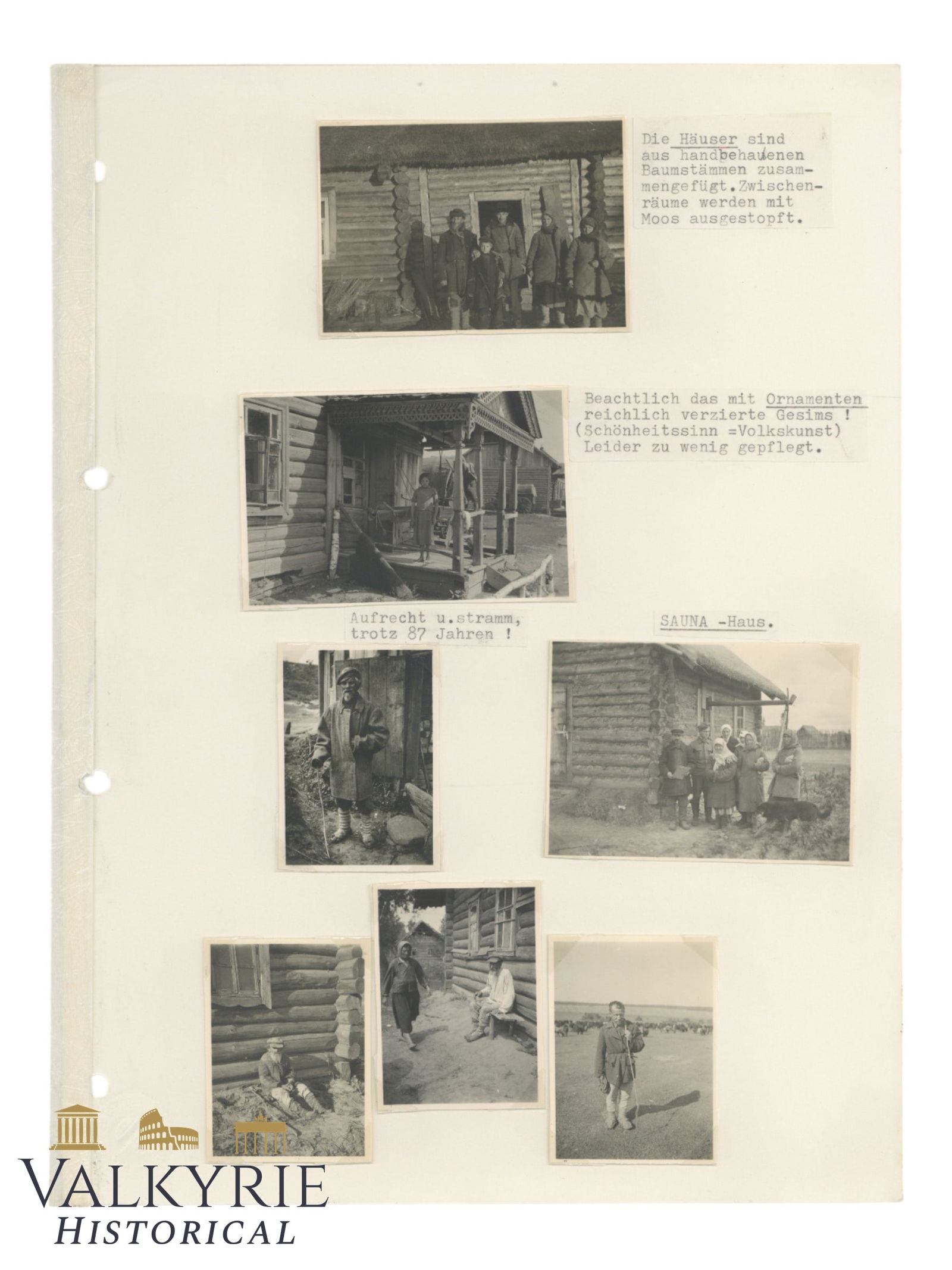 Photo Album Sheet With Photos Depicting a Very Poor Family in the Eastern Europe - Jews? (1 of 7)
