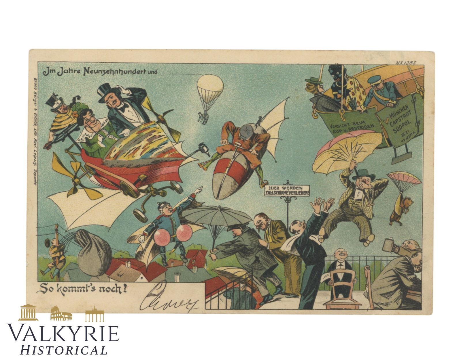 German Propaganda Postcard With Anti-Semitic Content - Circulated - Early XX Century (1 of 2)