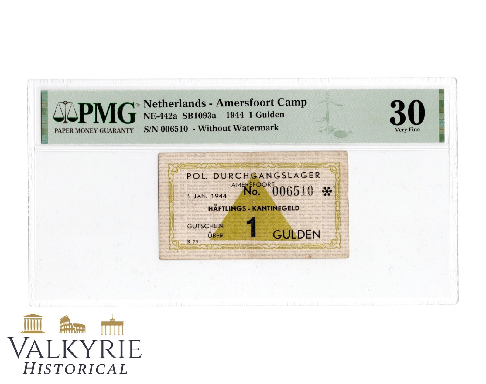 Canteen Money For Prisoners in Dutch Nazi Transit Camp For Political Prisoners in Amersfoort 1944 (1 of 2)