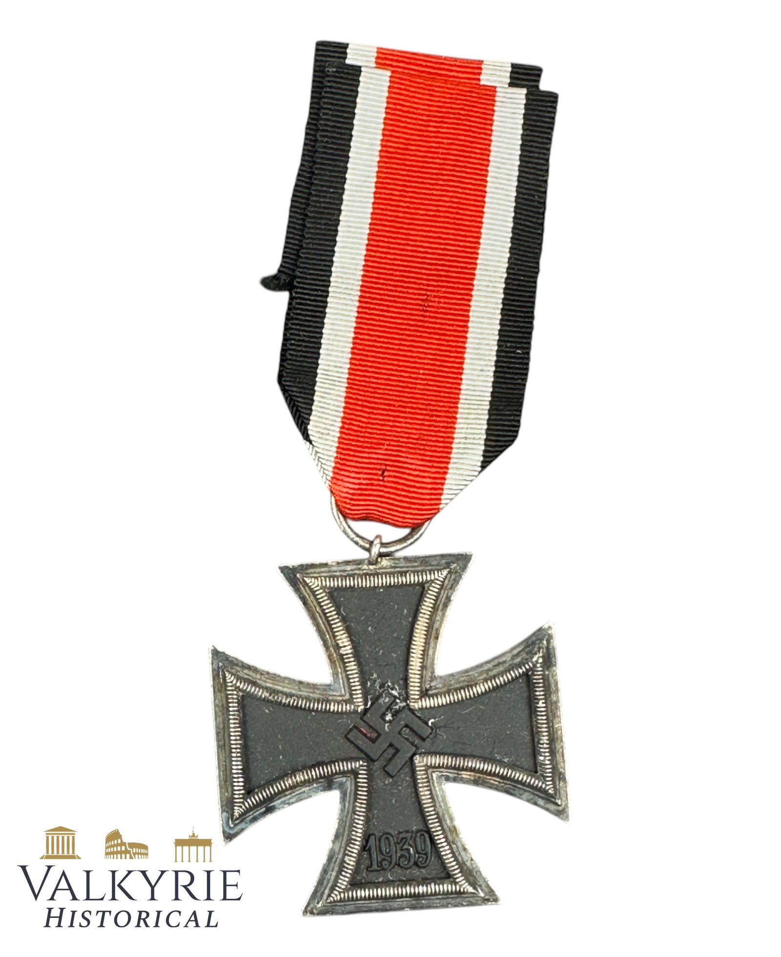 German WW2 Period Iron Cross 2nd Class With Ribbon - Unmarked: German WW2 Period Iron Cross 2nd Class With Ribbon - Unmarked. All items for this auction will be shipping from Europe. Shipping cost $25 it doesn't matter how many items you win.