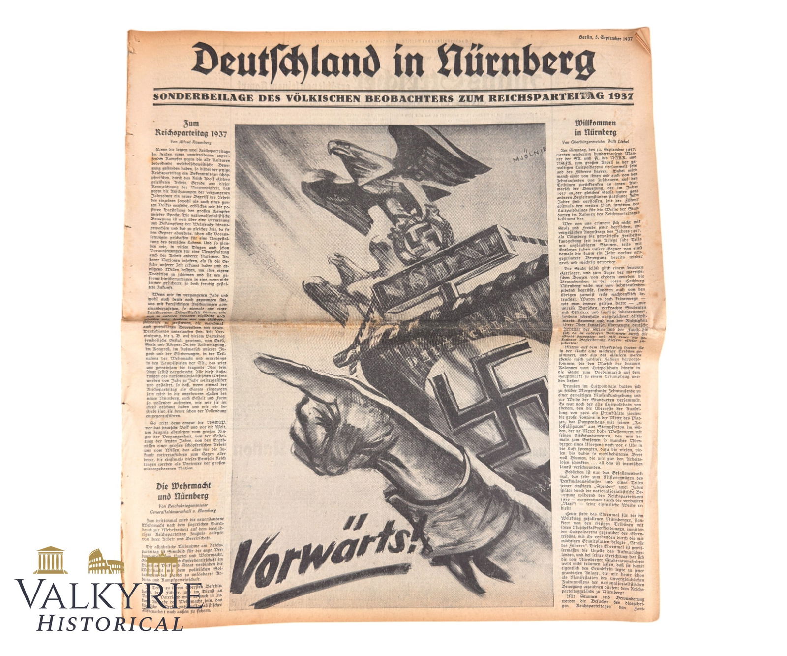 Special Issue of the NSDAP Organ Volkischer Beobachter "Germany in Nuremberg" for Reichsparteitag 37 (1 of 12)
