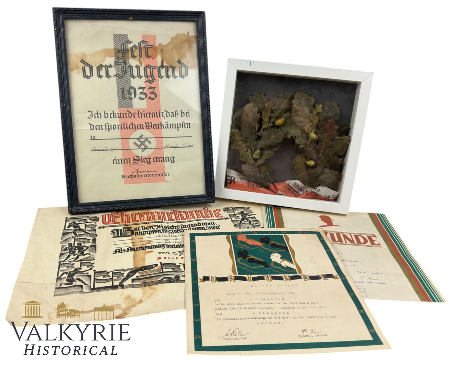 Very Nice Set That Belonged to a German Girl Who Took Part in Sports Competitions (1 of 14)