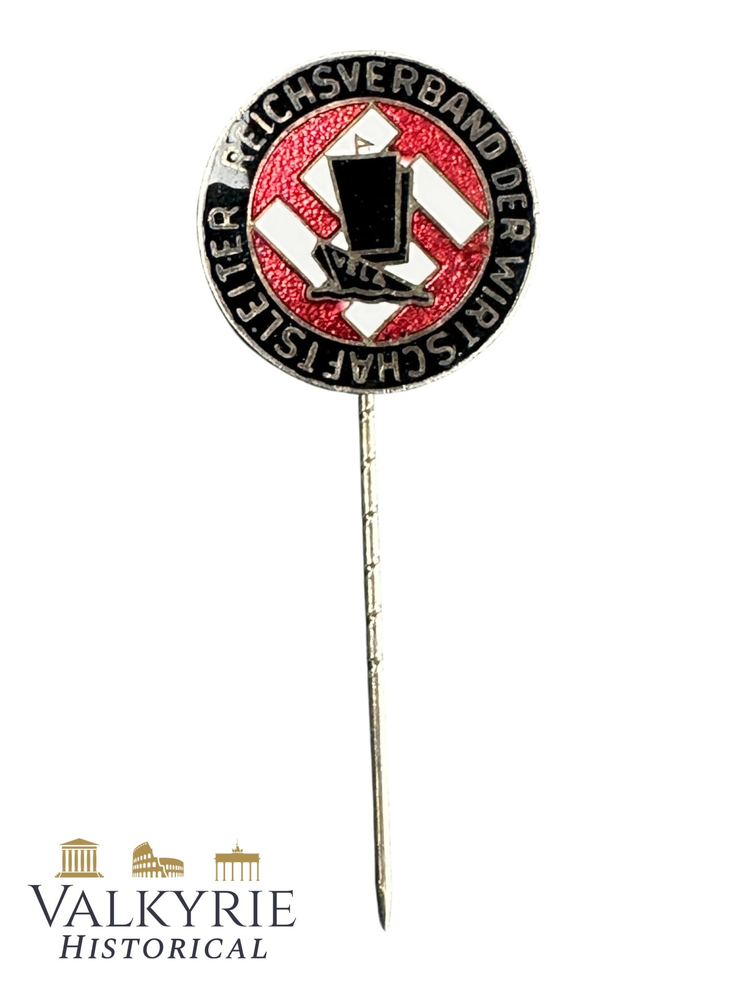 III Reich Period Lapel Pin of the German National Economic Leaders: III Reich Period Lapel Pin of the German National Economic Leaders. Maker marked on the reverse. All items for this auction will be shipping from Europe. Shipping cost $25 it doesn't matter how many i