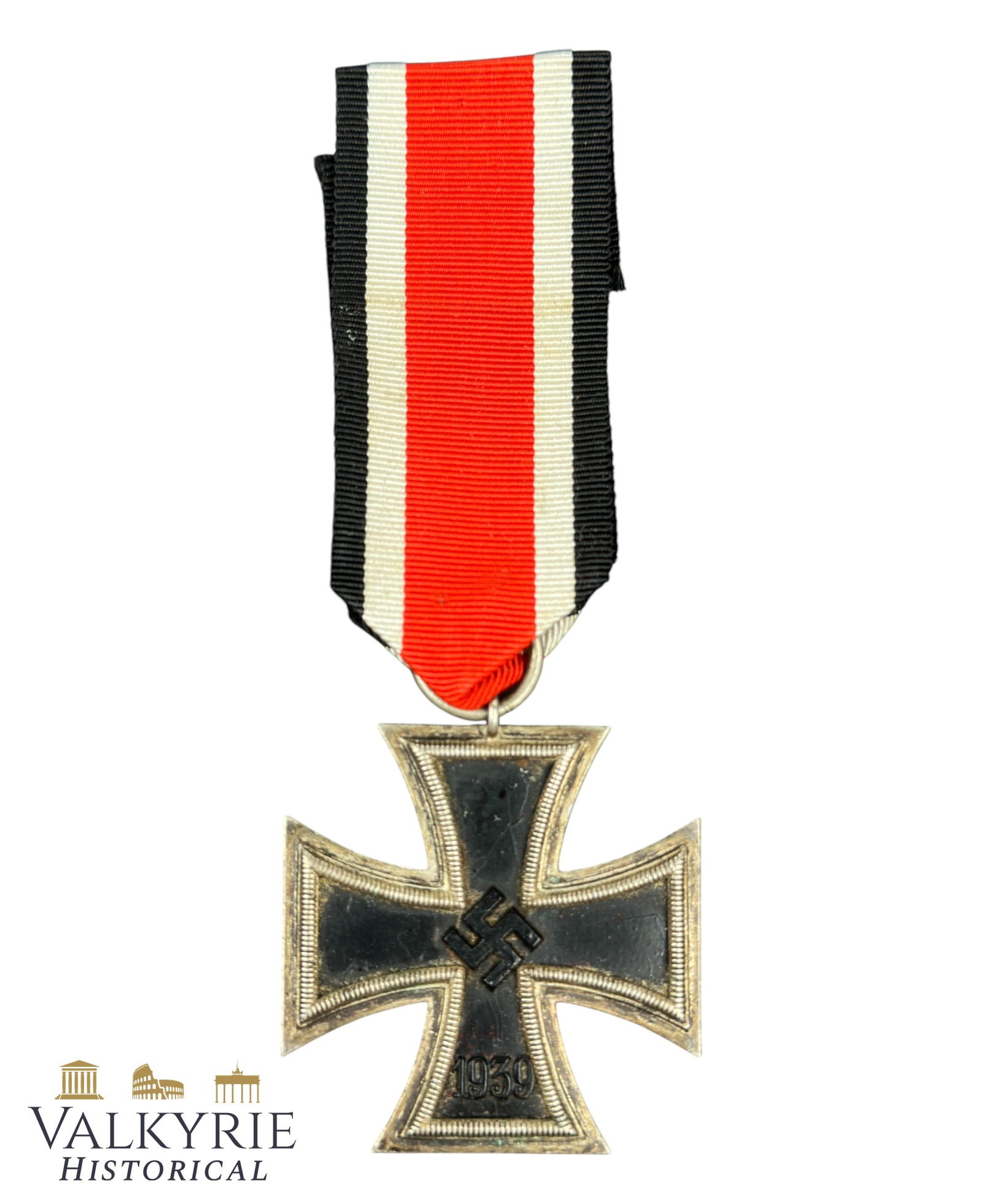 German WW2 Period Iron Cross 2nd Class With Ribbon - Unmarked: German WW2 Period Iron Cross 2nd Class With Ribbon - Unmarked. All items for this auction will be shipping from Europe. Shipping cost $25 it doesn't matter how many items you win.