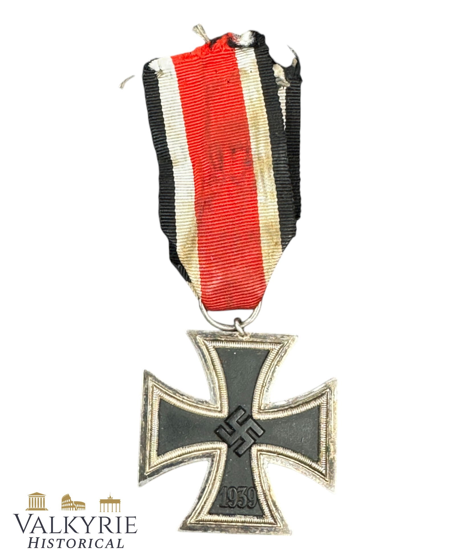 German WW2 Period Iron Cross 2nd Class With Ribbon - Unmarked: German WW2 Period Iron Cross 2nd Class With Ribbon - Unmarked. All items for this auction will be shipping from Europe. Shipping cost $25 it doesn't matter how many items you win.