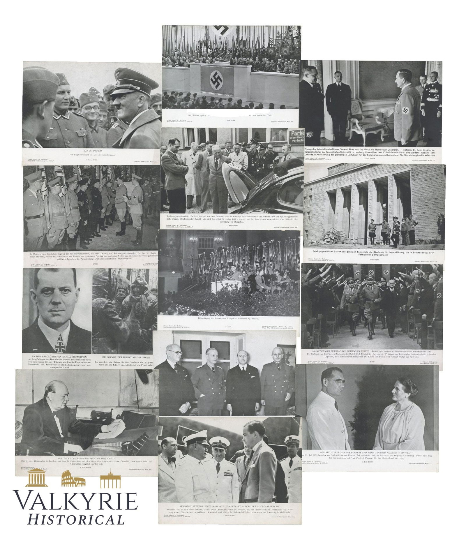 Set of 13 Photos Published After The War With Images Related to Important Personalities of III Reich (1 of 14)