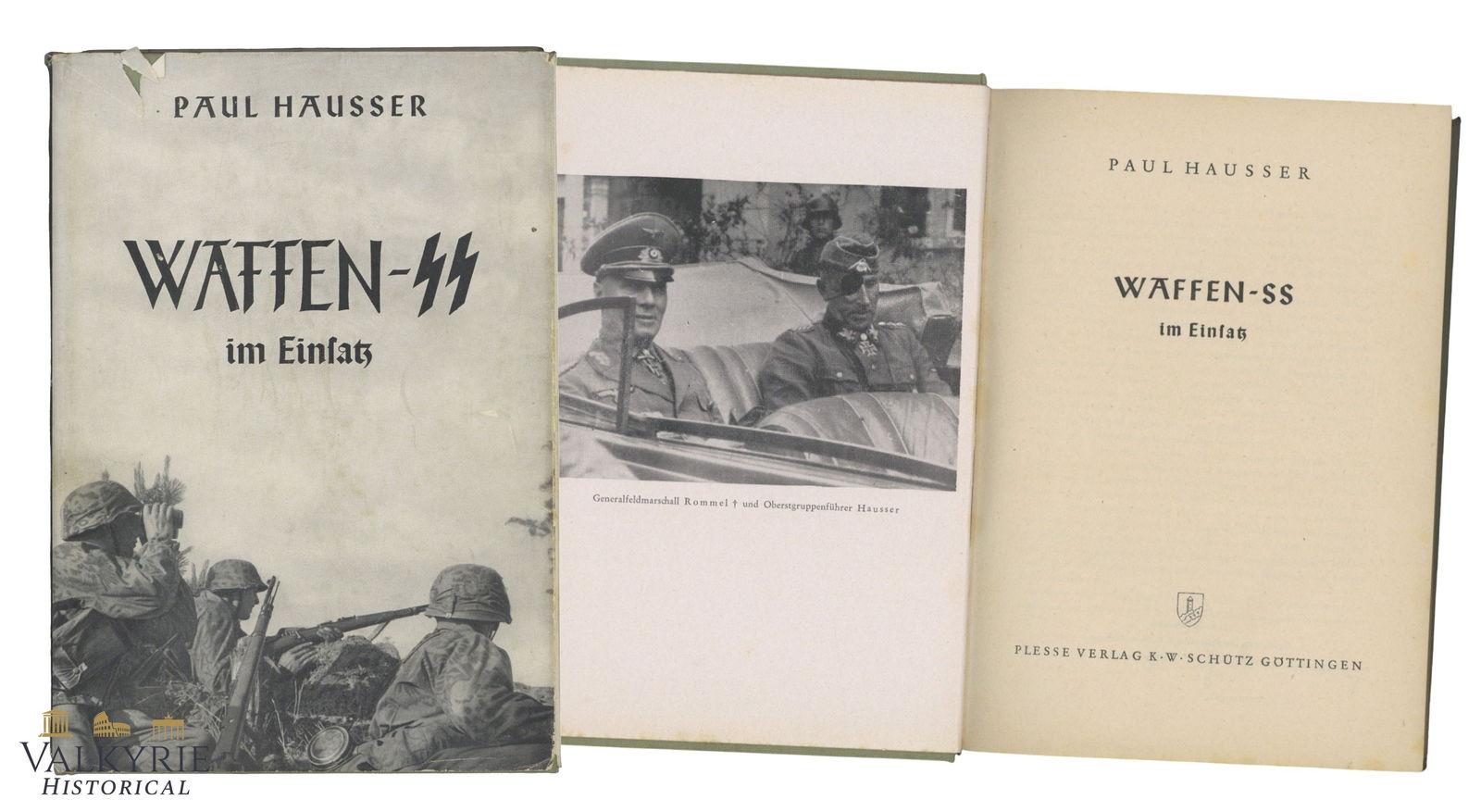 German Book by Waffen SS General Paul Hausser "Waffen SS in Action" (1 of 20)