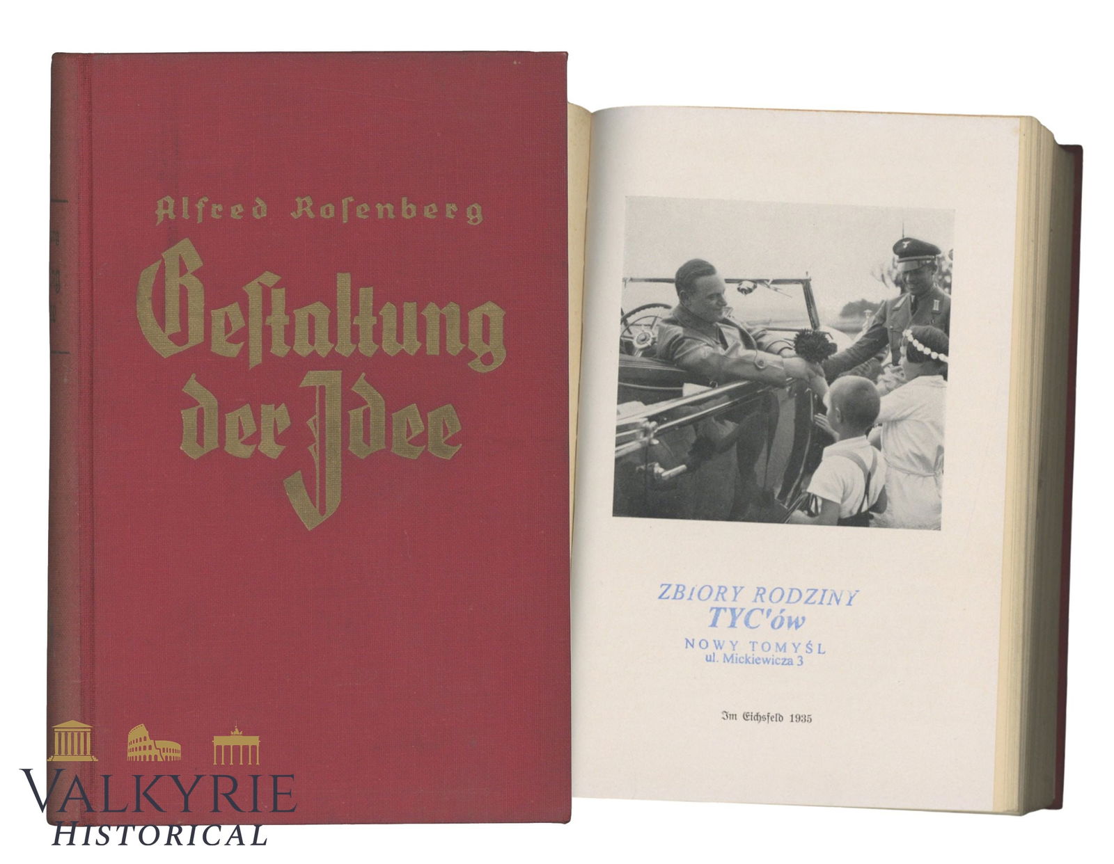 German Book by Nazi Philosopher and Minister Alfred Rosenberg "Design of the Idea" - 1936 (1 of 11)